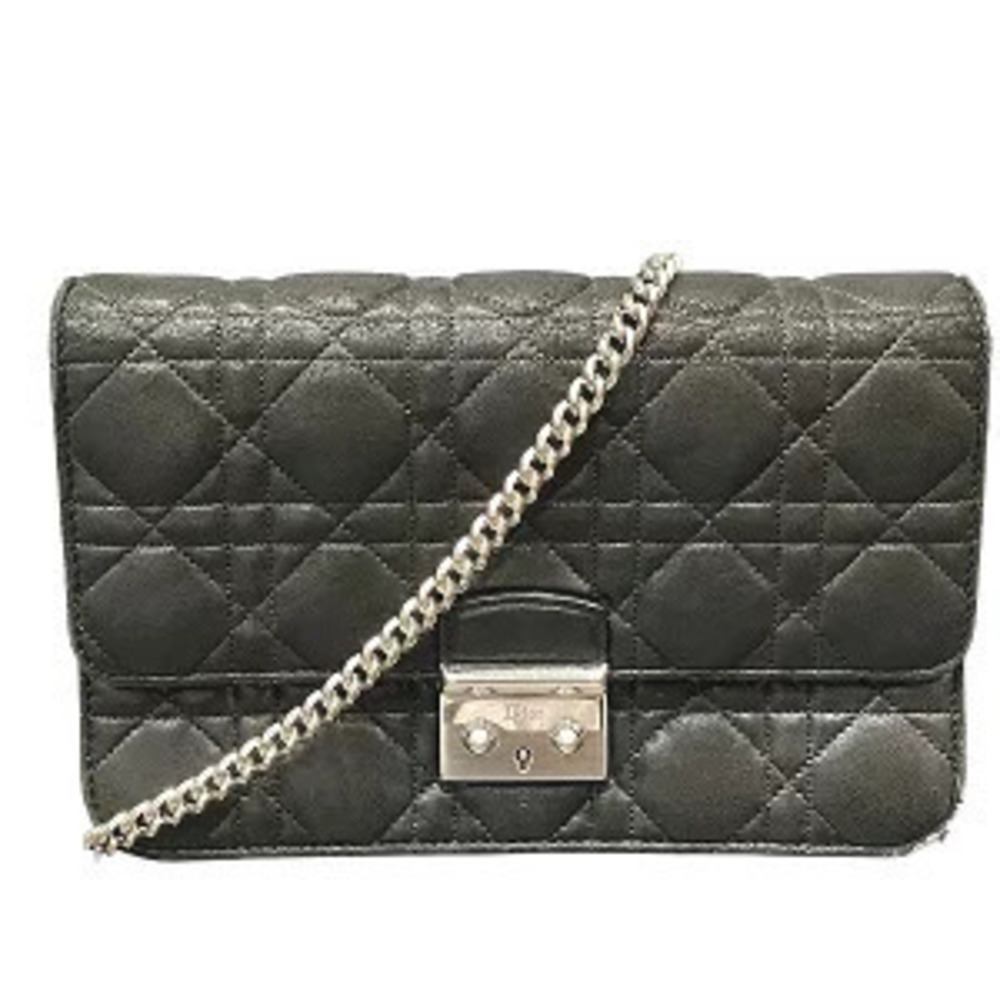 Christian Dior Lock Chain Wallet Bag Shoulder